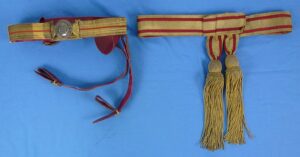 Victorian British Royal Army Ordnance Officer Dress Sword Belt and Sash