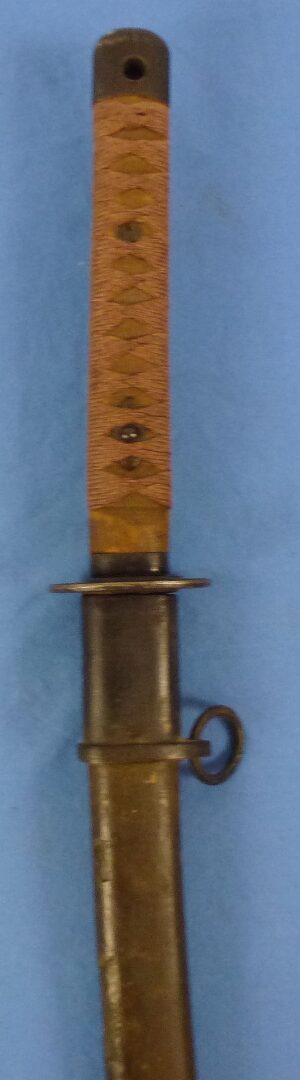 WWII Japanese Late War Type 95 NCO Sword with Wooden Scabbard
