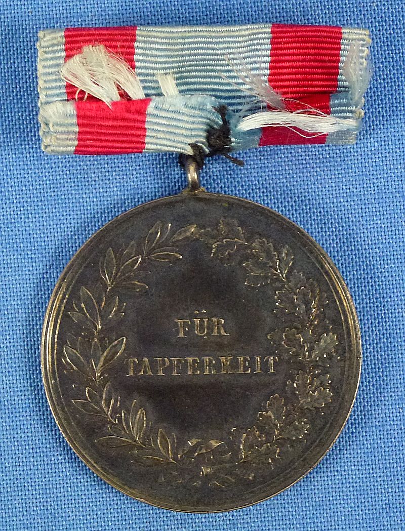 1918 Hesse-Darmstadt Silver Bravery Medal with Award Document - Image 6