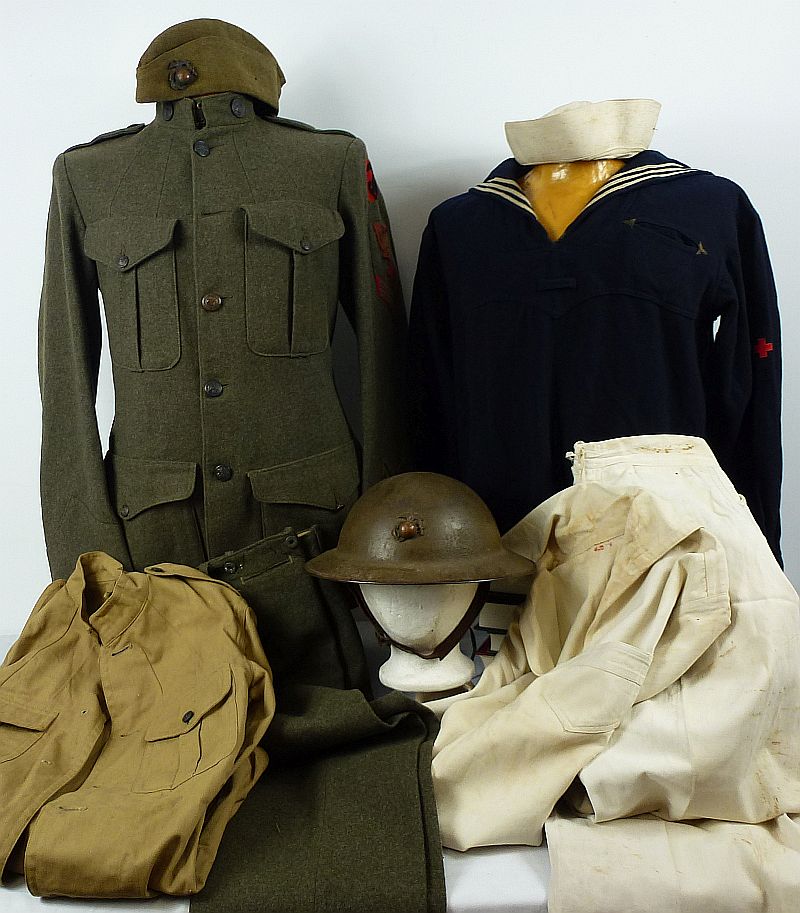 Named WWI U.S. Marine Corps / U.S. Navy Corpsman Uniform Group