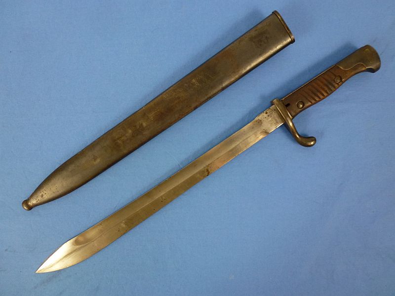WWI Imperial German Model M1898/05 Weimar Reissue Butcher Blade Bayonet by H. Mundlos & Company - Image 3