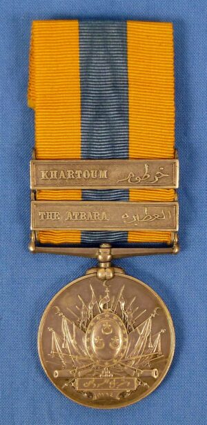 Khedive's Sudan Medal 1896-1908 with Bars "Khartoum" and "The Atbara" to the 1st Seaforth Highlanders