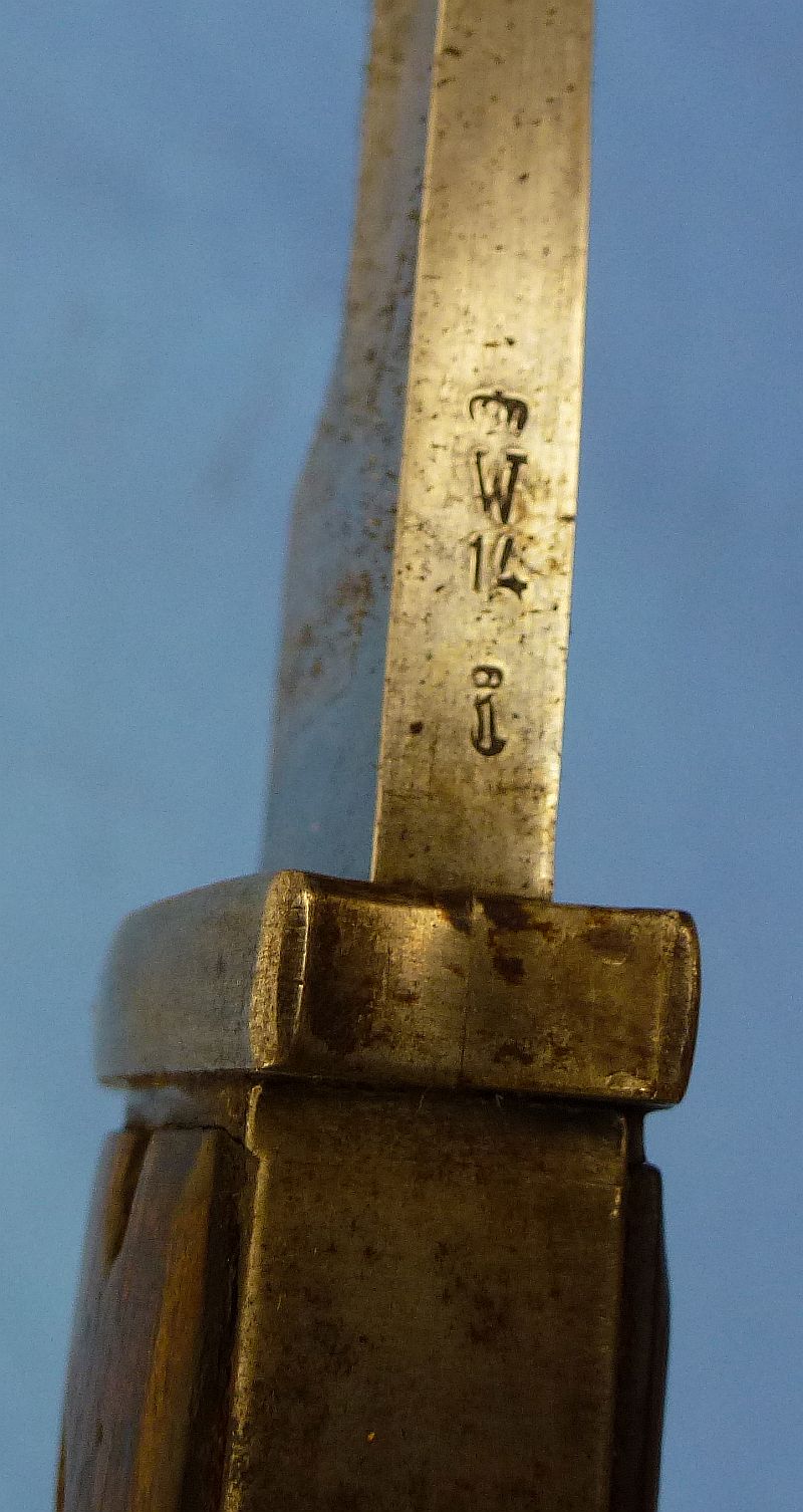 1914 Dated Model M1898/05 Butcher Blade Bayonet by Alexander Coppel with Frog and Knot - Image 7