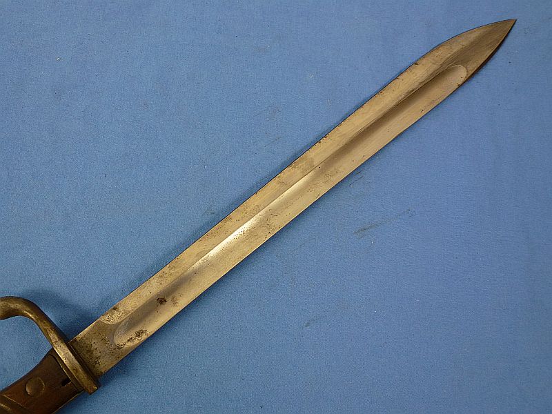 Imperial German Double Maker Marked Model M1898/05 Butcher Blade Bayonet by L. O. Dietrich / Hilger & Sohne, with Frog and Knot - Image 5