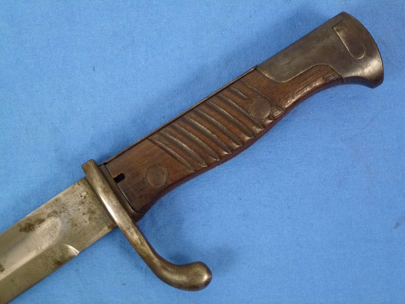 Imperial German Double Maker Marked Model M1898/05 Butcher Blade Bayonet by L. O. Dietrich / Hilger & Sohne, with Frog and Knot - Image 10