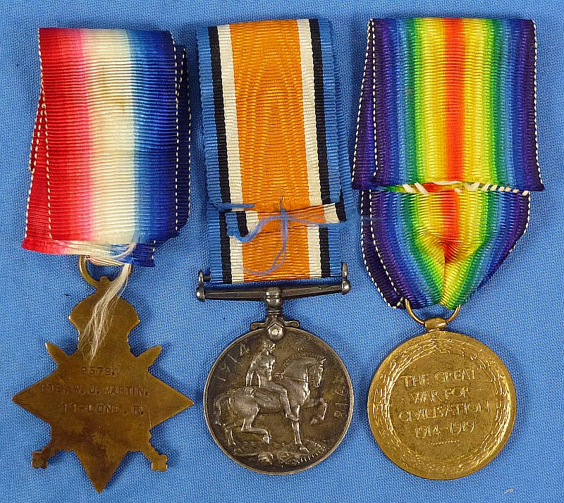 British WWI Medals Trio to the 11th London Regiment - Image 2