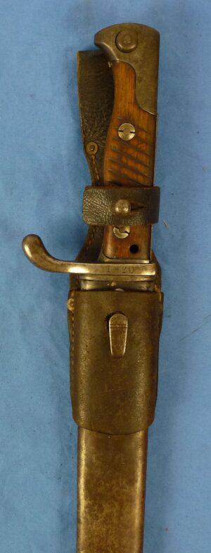 Unit Marked 1915 Dated Double Maker Marked Model M1898/05 Butcher Blade Bayonet by Herder / Amberg, with Frog