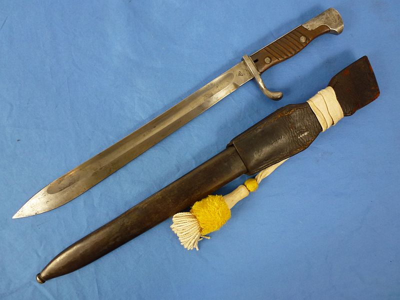 Imperial German Model M1898/05 Butcher Blade Bayonet by Gottlieb Hammersfahr with Frog and Knot - Image 3