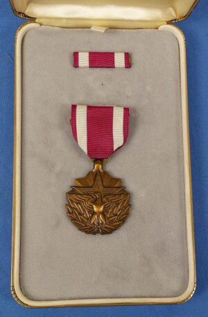 Cased and Named Meritorious Service Medal - "Francis D. Heyward Aug. 1968- Mar. 1971"