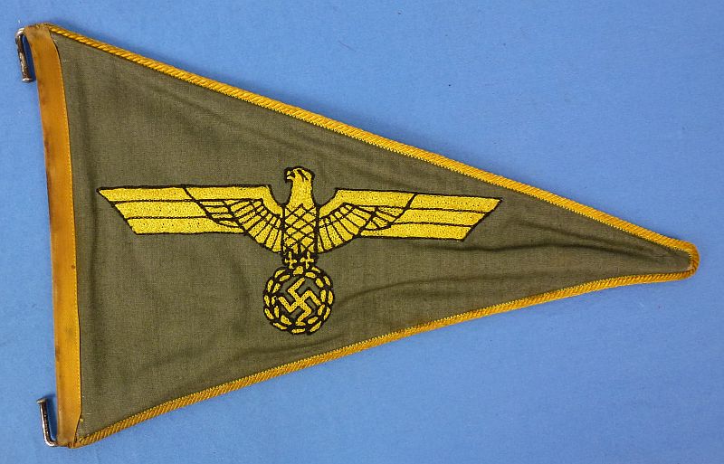 WWII Kriegsmarine Coastal Artillery Officer's Vehicle Pennant - Image 2