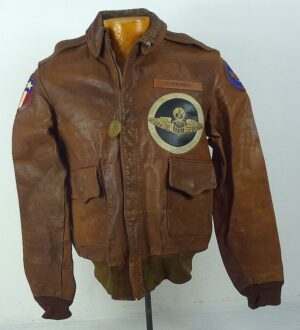 Named WWII China Burma India Theater A-2 Flight Jacket by Perry Sportswear