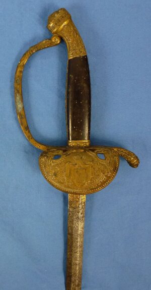 Imperial Baden Etched Blade Civil Service Sword by Horster