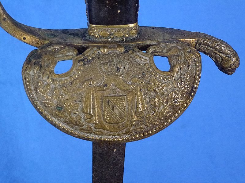 Imperial Baden Etched Blade Civil Service Sword by Horster - Image 4