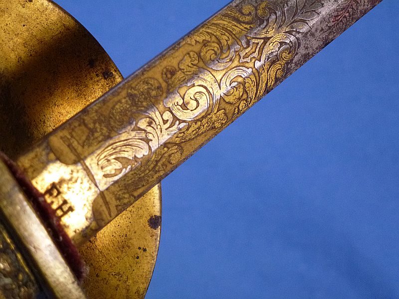 Imperial Baden Etched Blade Civil Service Sword by Horster - Image 6
