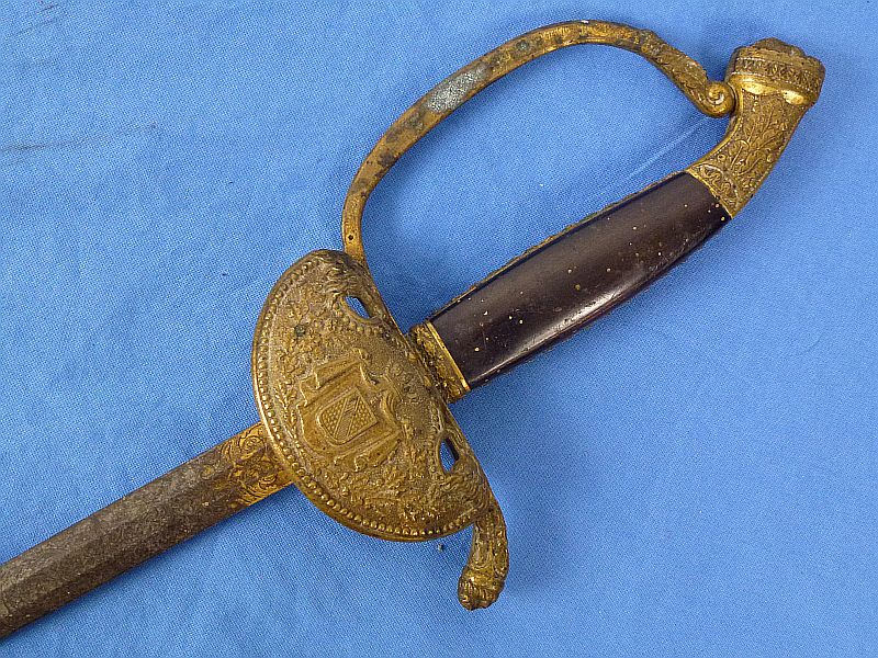 Imperial Baden Etched Blade Civil Service Sword by Horster - Image 7