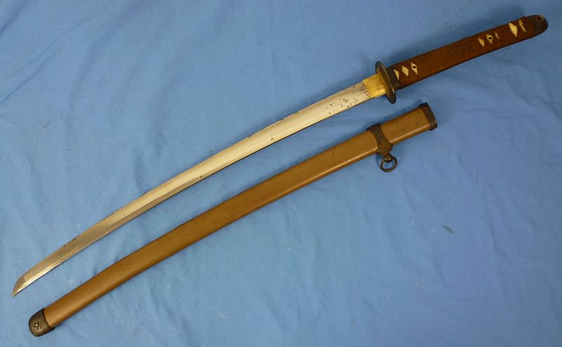 Signed 1945 Dated Shin Gunto Army Officer Sword - Image 7