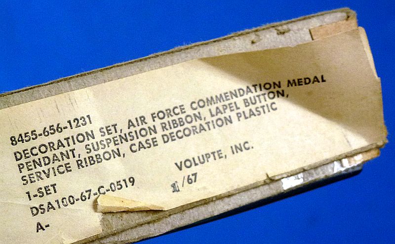 Named, Cased, Bagged and Boxed Air Force Commendation Medal - Image 5