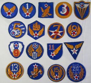 Set of 17 WWII Army Air Force Patches