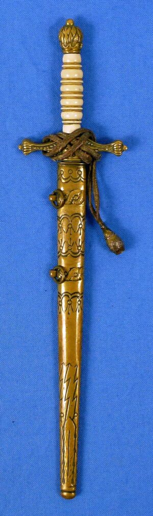 Miniature Weimar Era Reichsmarine Navy Officer Dagger with Portepee