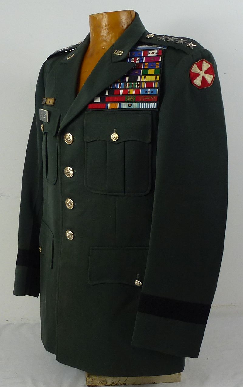 The Uniform, with Signed Notes, and World War II Overseas Cap of General James Van Fleet - Image 5