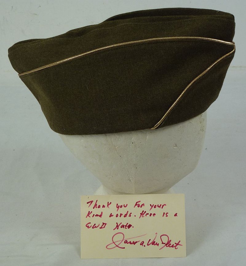 The Uniform, with Signed Notes, and World War II Overseas Cap of General James Van Fleet - Image 14