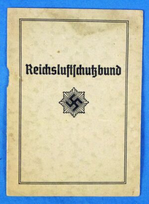 Reichsluftschutzbund Member Booklet