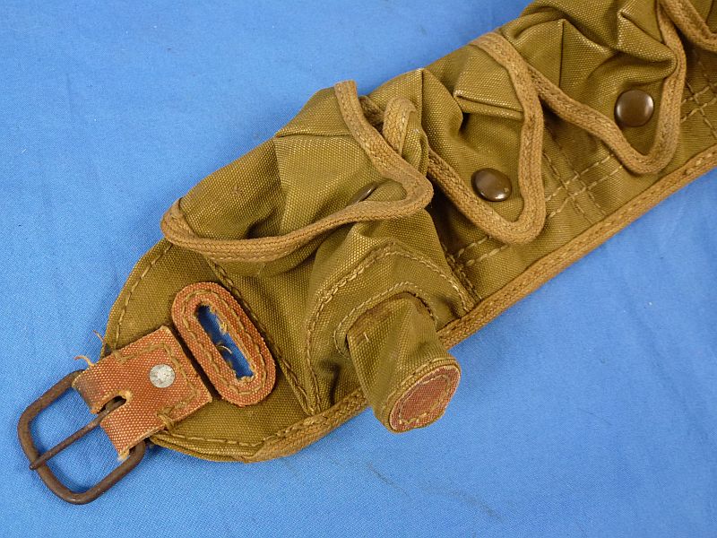 WWII Japanese Army Paratrooper Ammunition Bandolier - Image 4