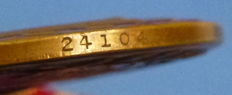 Early WWII Numbered U.S. Army Good Conduct Medal with Full Wrap Brooch - Image 3