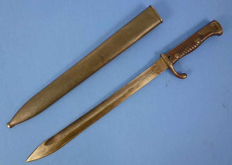 1916 Dated Imperial German Model M1898/05 Butcher Blade Bayonet by Simson & Company - Image 3