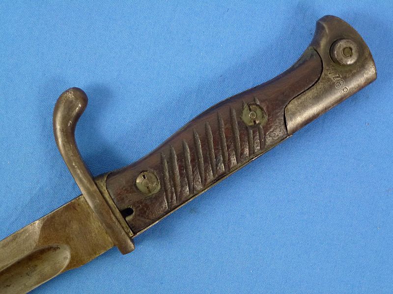 1916 Dated Imperial German Model M1898/05 Butcher Blade Bayonet by Simson & Company - Image 8