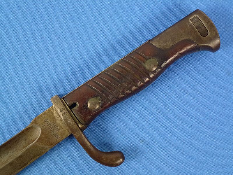 1916 Dated Imperial German Model M1898/05 Butcher Blade Bayonet by Simson & Company - Image 9