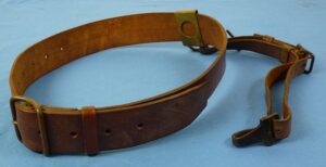 WWII Japanese EM/NCO Leather Field Sword Belt with Hanger