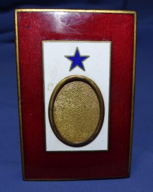 WWI Son In Service Enameled Picture Frame Pat Date Jan 1918