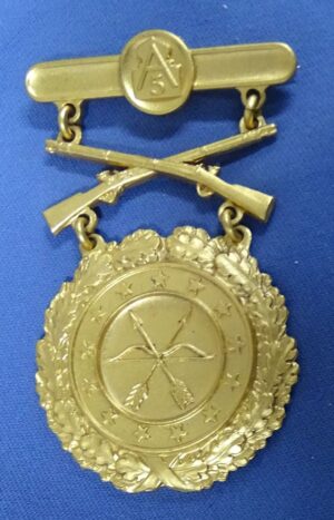 1958 Prototype U.S 5th Army Excellence in Competition EIC Gold Rifle Badge