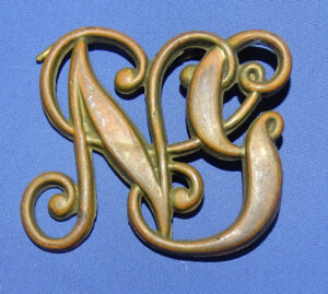 1870's-1880's National Guard NG Cartridge Box Insignia