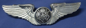 U.S Air Force French Made Aircrew 3 inch Wings - J. Balme France Sterling