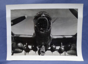 WWII Photo B-25 Bomber Nose 8 x 6"