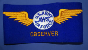 WWII U.S. AAF AWS Observer Armband