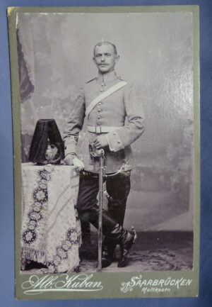 Pre-WWI German Soldier Photo 4-1/4 x 6-1/2"