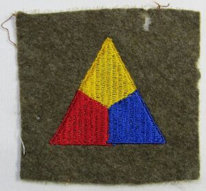 Pre WWII Armored Patch on Wool