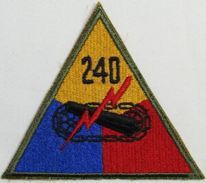 240th Tank Battalion Patch