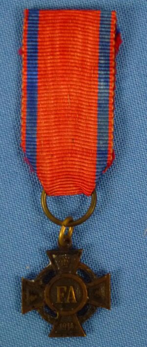 Miniature WWI Oldenburg Friedrich-August Cross 2nd Class