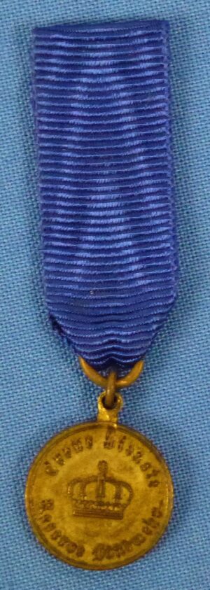 Miniature Prussian Reserve Landwehr 2nd Class Service Medal