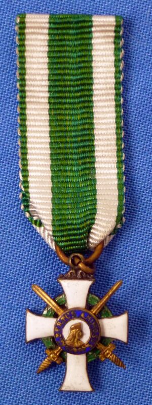 Miniature Saxony Order of Albert Second Class with Swords