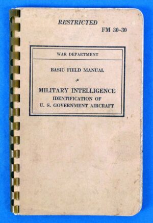 1941 Field Manual FM 30-30: "Identification of U.S. Government Aircraft"