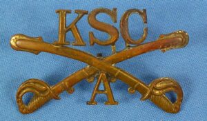 New York National Guard KSC Cavalry Troop "A" ("Manhattan") Lead Filled Cap Badge