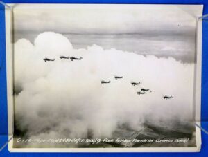 Photograph of Biplane Bomber Formation - 7-1/4 inches X 9-1/2 inches