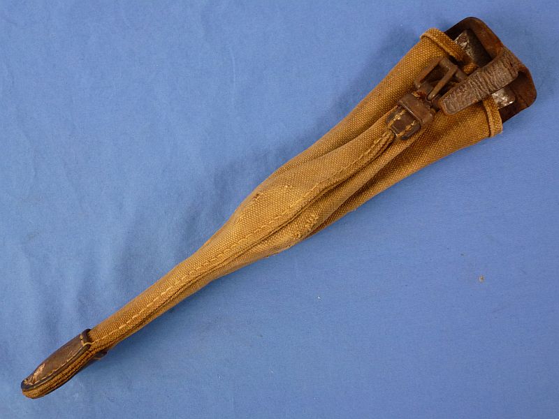 WWII Japanese Military Issue Pick Axe Head and Cover - Image 4