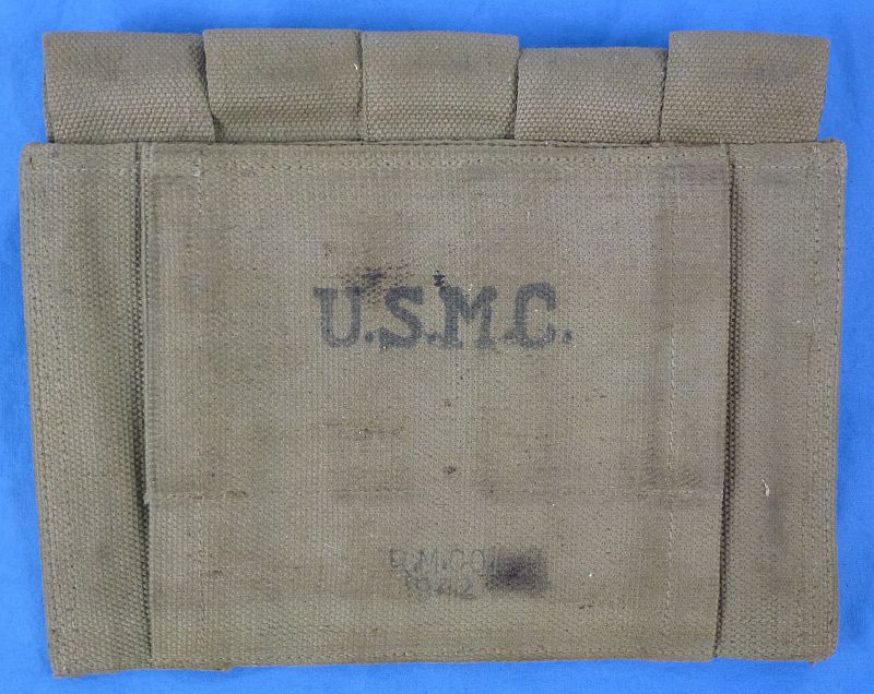 1942 Dated U.S. Marine Corps Thompson Submachine Gun Magazine Pouch - Image 2