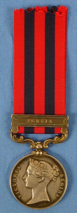 British 1854 India General Service Medal with "Persia" Clasp to an Artillery Gunner